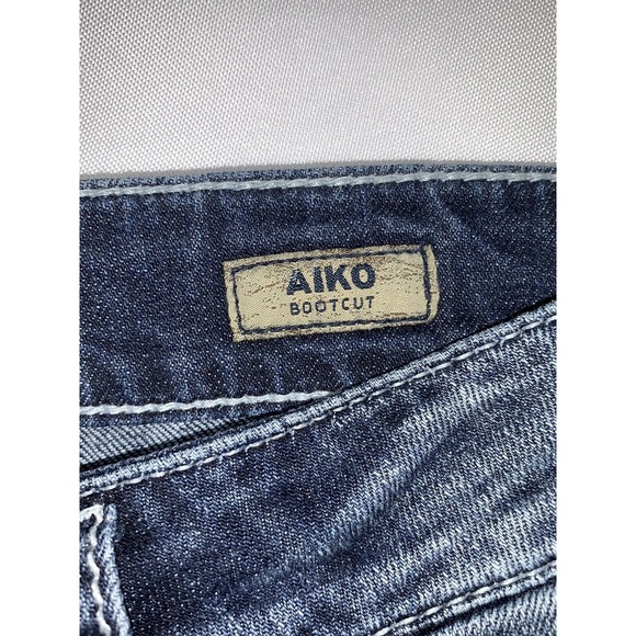 Womens Silver Aiko Jeans Distressed Bootcut Size W26 L33 - Picture 3 of 7